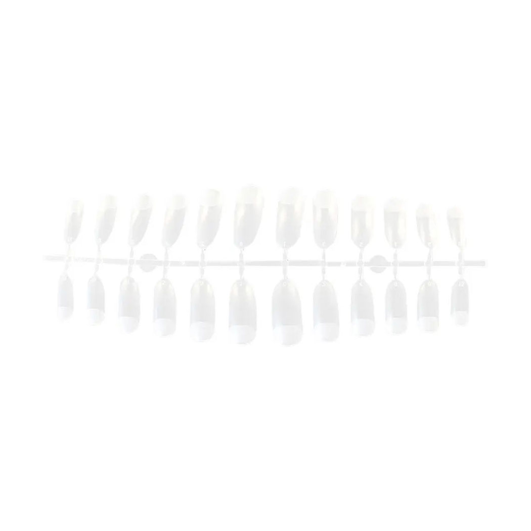 Гелеві типси для нарощування нігтів DNKa' Professional Nail Gel Tips Oval овал, розмір 24, 240 шт