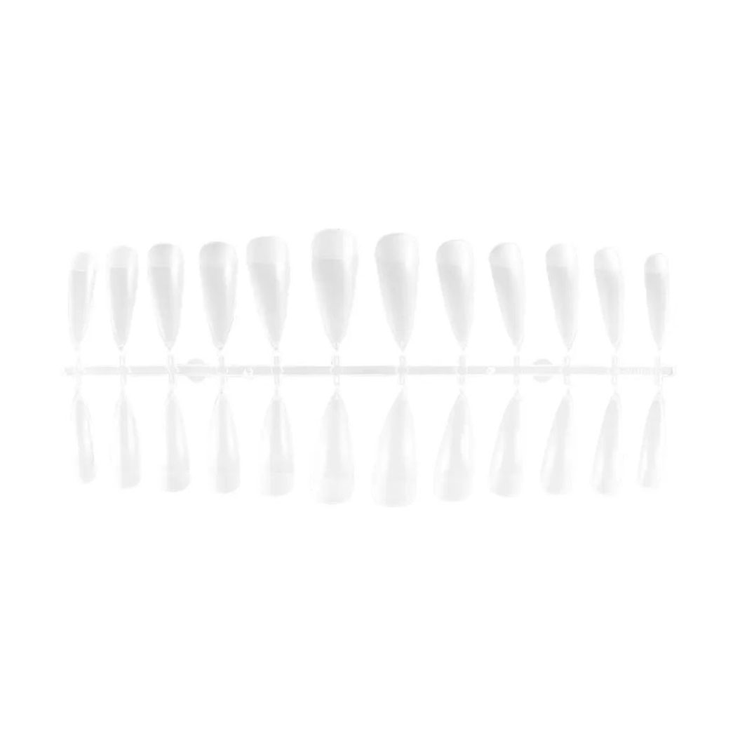 Гелеві типси для нарощування нігтів DNKa' Professional Nail Gel Tips L-Stilleto довгий стилет, розмір 24, 240 шт